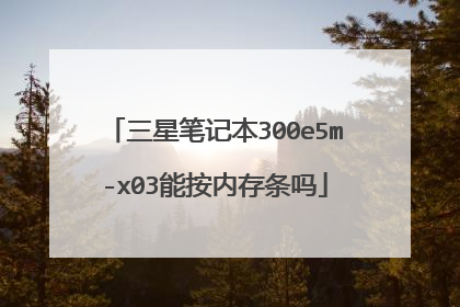 三星笔记本300e5m-x03能按内存条吗