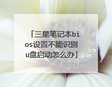 三星笔记本bios设置不能识别u盘启动怎么办