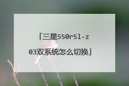 三星550r5l-z03双系统怎么切换