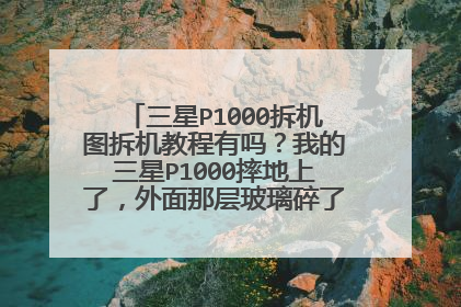 三星P1000拆机图拆机教程有吗?我的三星P1000摔地上了,外面那层玻璃碎了,能自己换吗?