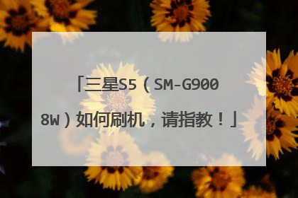 三星S5(SM-G9008W)如何刷机,请指教!