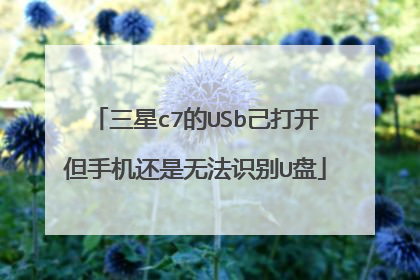 三星c7的USb己打开但手机还是无法识别U盘