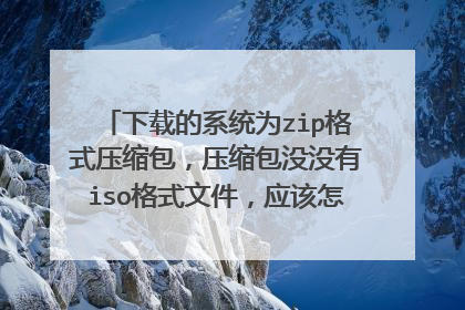 下载的系统为zip格式压缩包,压缩包没没有iso格式文件,应该怎么用微PE安装?