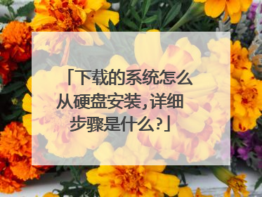 下载的系统怎么从硬盘安装,详细步骤是什么?