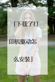 下载了打印机驱动怎么安装