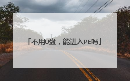 不用U盘,能进入PE吗