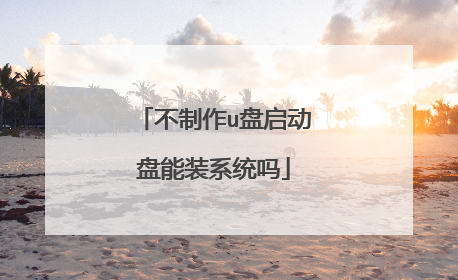 不制作u盘启动盘能装系统吗