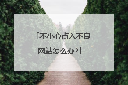 不小心点入不良网站怎么办?