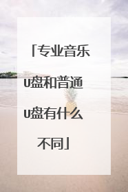 专业音乐U盘和普通U盘有什么不同