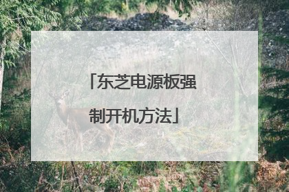 东芝电源板强制开机方法