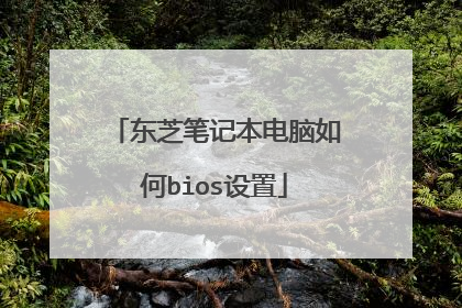 东芝笔记本电脑如何bios设置