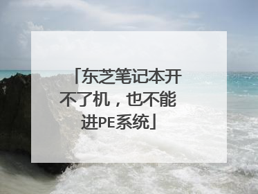 东芝笔记本开不了机，也不能进PE系统