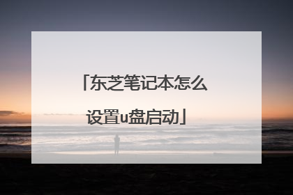 东芝笔记本怎么设置u盘启动