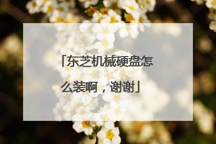 东芝机械硬盘怎么装啊,谢谢