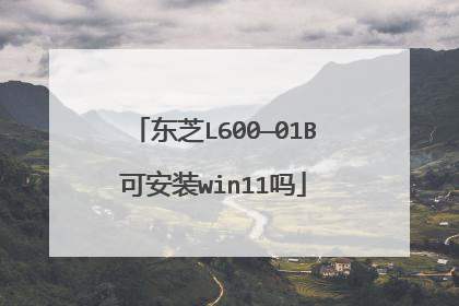 东芝L600—01B可安装win11吗