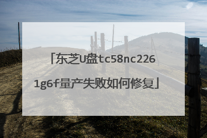 东芝U盘tc58nc2261g6f量产失败如何修复
