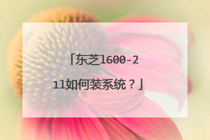 东芝l600-21l如何装系统？