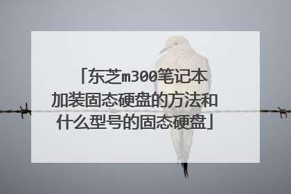 东芝m300笔记本加装固态硬盘的方法和什么型号的固态硬盘
