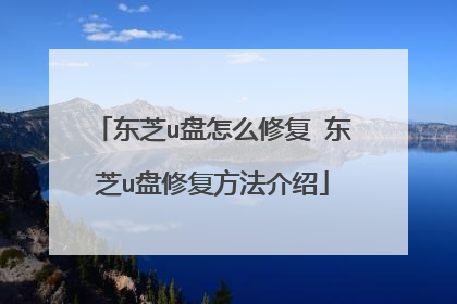 东芝u盘怎么修复 东芝u盘修复方法介绍