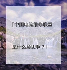 中国电脑维修联盟是什么意思啊?