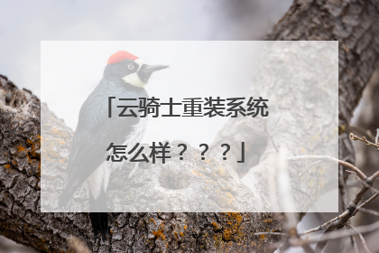 云骑士重装系统怎么样？？？