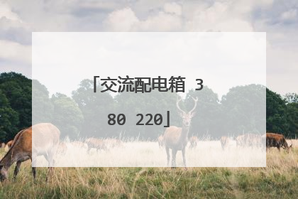 交流配电箱 380 220