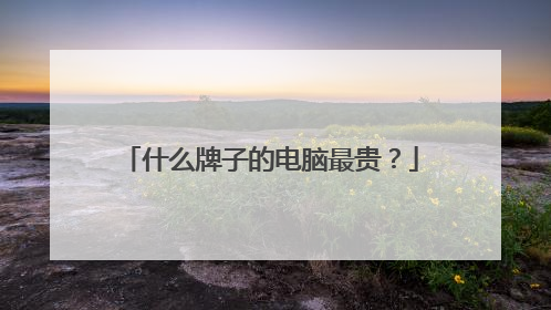 什么牌子的电脑最贵?