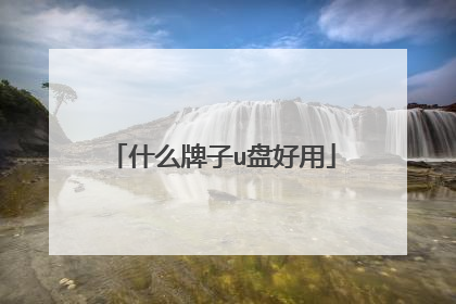 什么牌子u盘好用