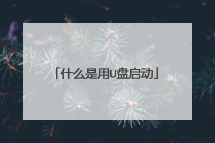 什么是用U盘启动