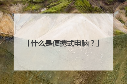 什么是便携式电脑?