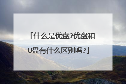 什么是优盘?优盘和U盘有什么区别吗?
