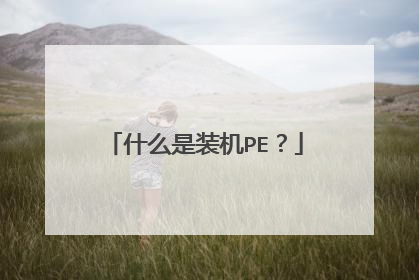 什么是装机PE?