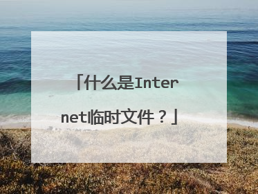什么是Internet临时文件?