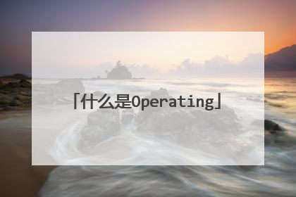 什么是Operating