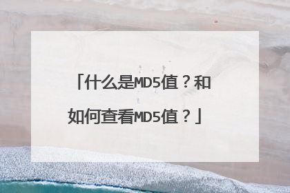 什么是MD5值?和如何查看MD5值?