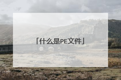 什么是PE文件