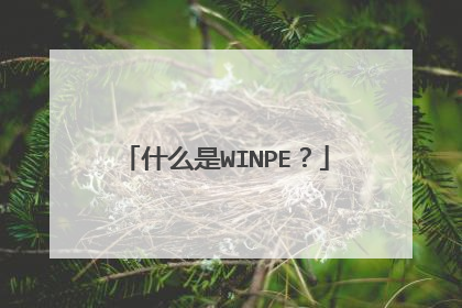 什么是WINPE？