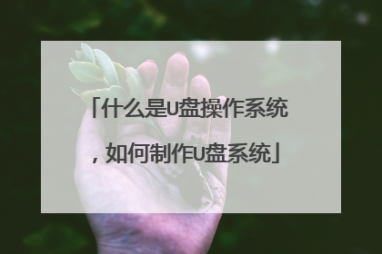 什么是U盘操作系统，如何制作U盘系统