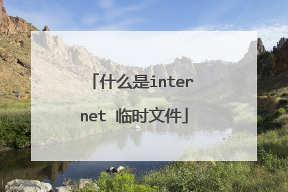 什么是internet 临时文件