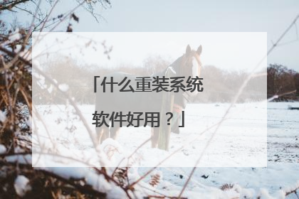 什么重装系统软件好用?