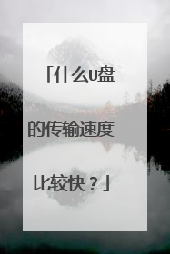 什么U盘的传输速度比较快?