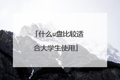 什么u盘比较适合大学生使用