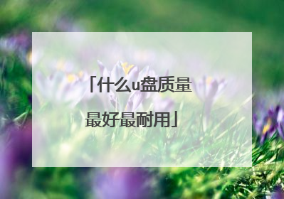 什么u盘质量最好最耐用