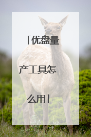 优盘量产工具怎么用