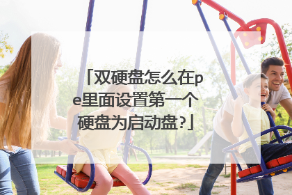 双硬盘怎么在pe里面设置第一个硬盘为启动盘?