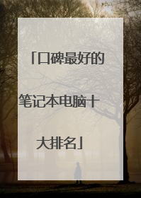 口碑最好的笔记本电脑十大排名