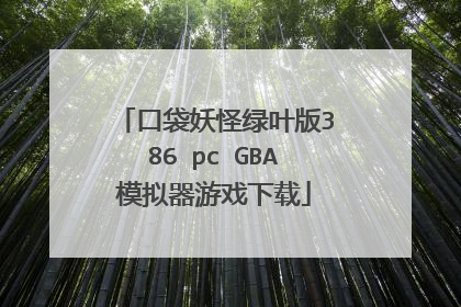口袋妖怪绿叶版386 pc GBA模拟器游戏下载