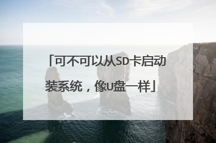 可不可以从SD卡启动装系统,像U盘一样