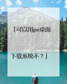 可以用pe桌面下载系统不?
