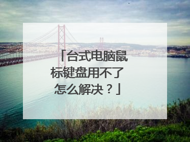 台式电脑鼠标键盘用不了怎么解决?